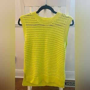 Varley Bright Yellow Knit Tank Top